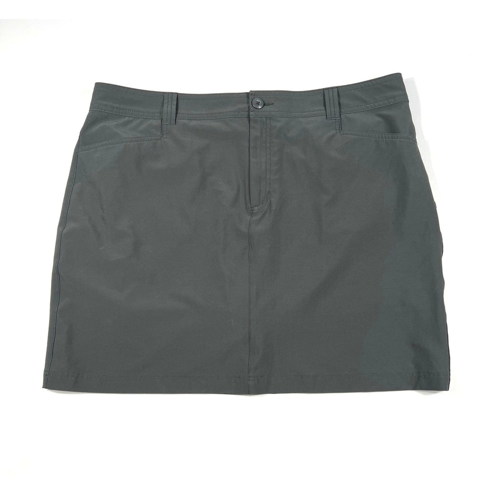 Eddie Bauer Adventurer 2.0 Skort Gray‎ Size 16 Outdoor Hiking Gorpcore Casual
